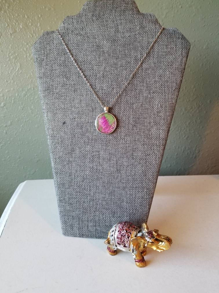 Slashes of Life | Original Fluid Art Pendant Necklace