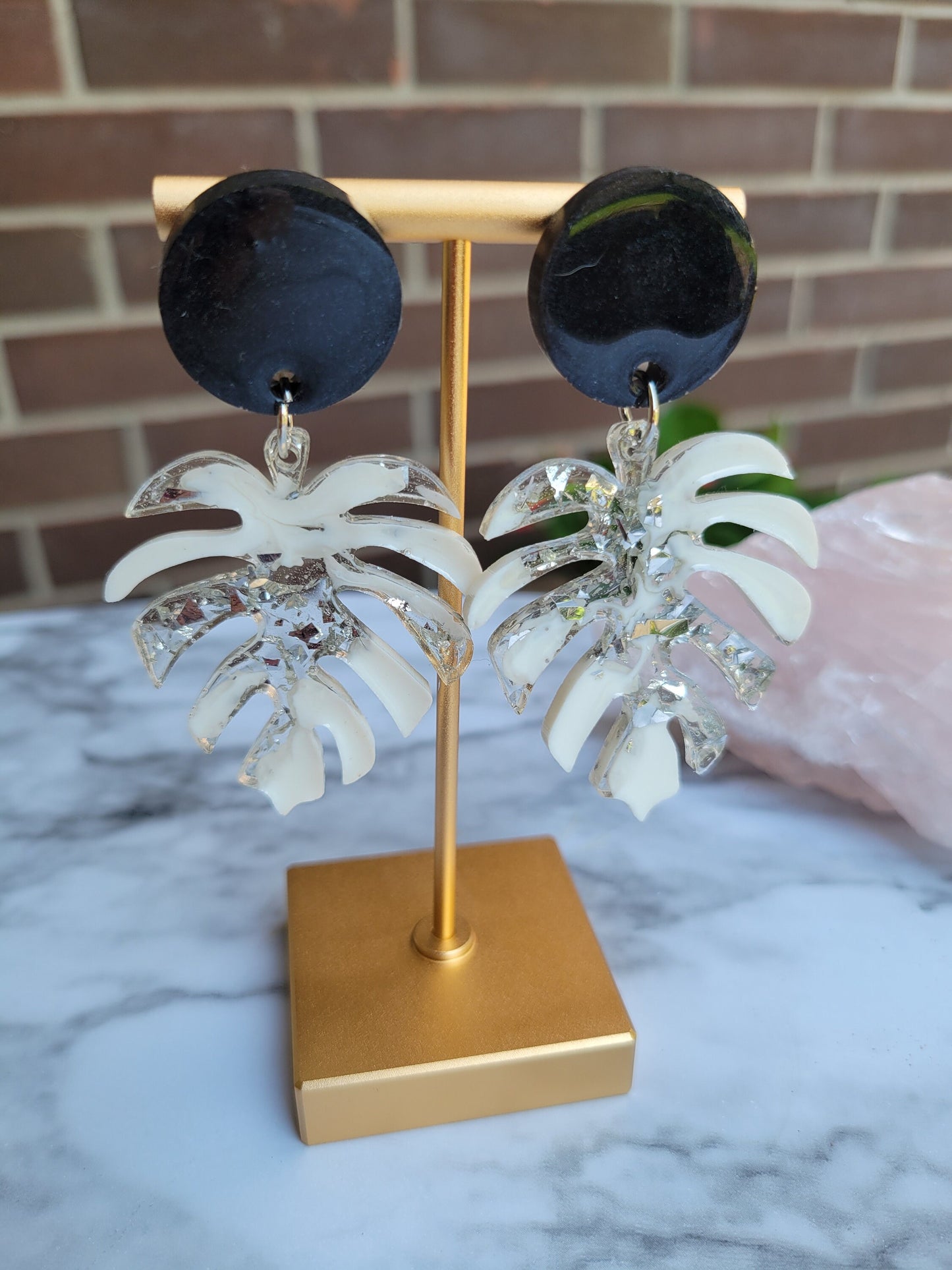 Monstera Mood | Glam Dangle Earrings