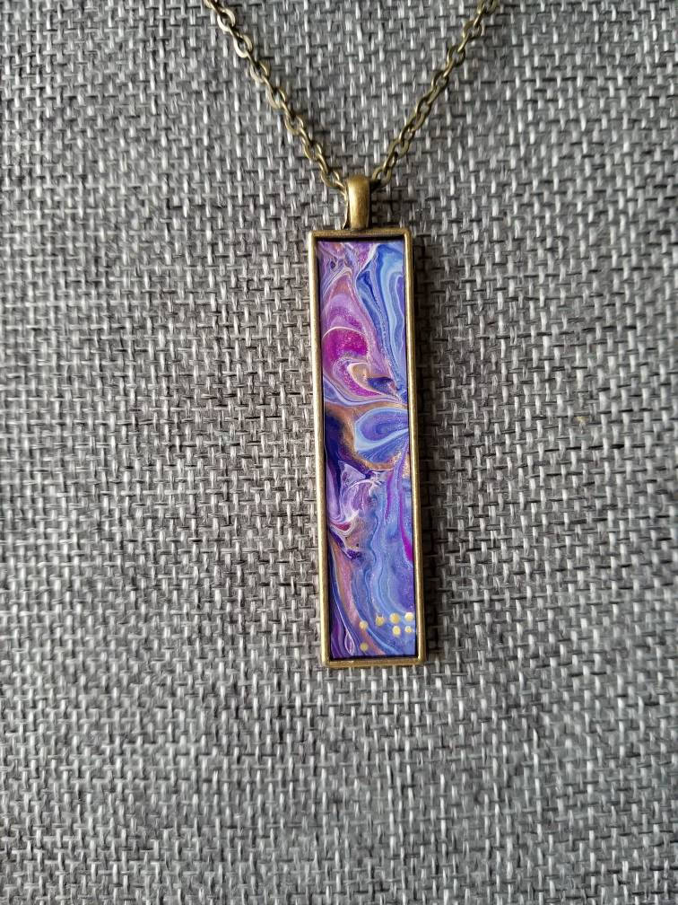 Waves of Beauty | Original Fluid Art Pendant Necklace