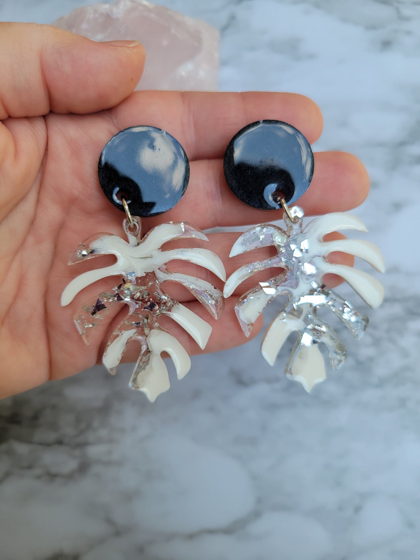 Monstera Mood | Glam Dangle Earrings