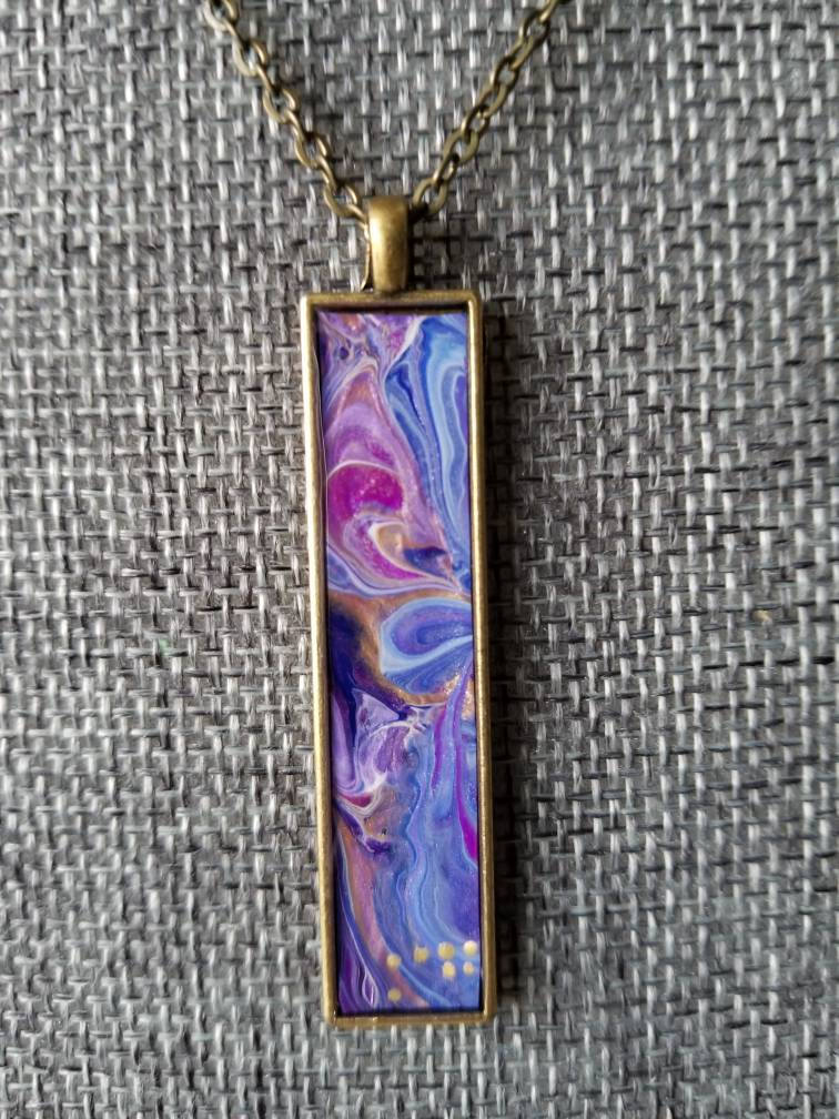 Waves of Beauty | Original Fluid Art Pendant Necklace
