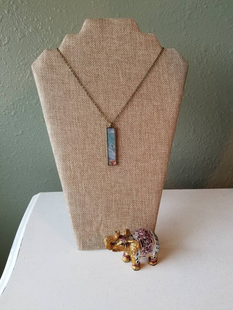 Eye of the Storm | Original Fluid Art Pendant Necklace
