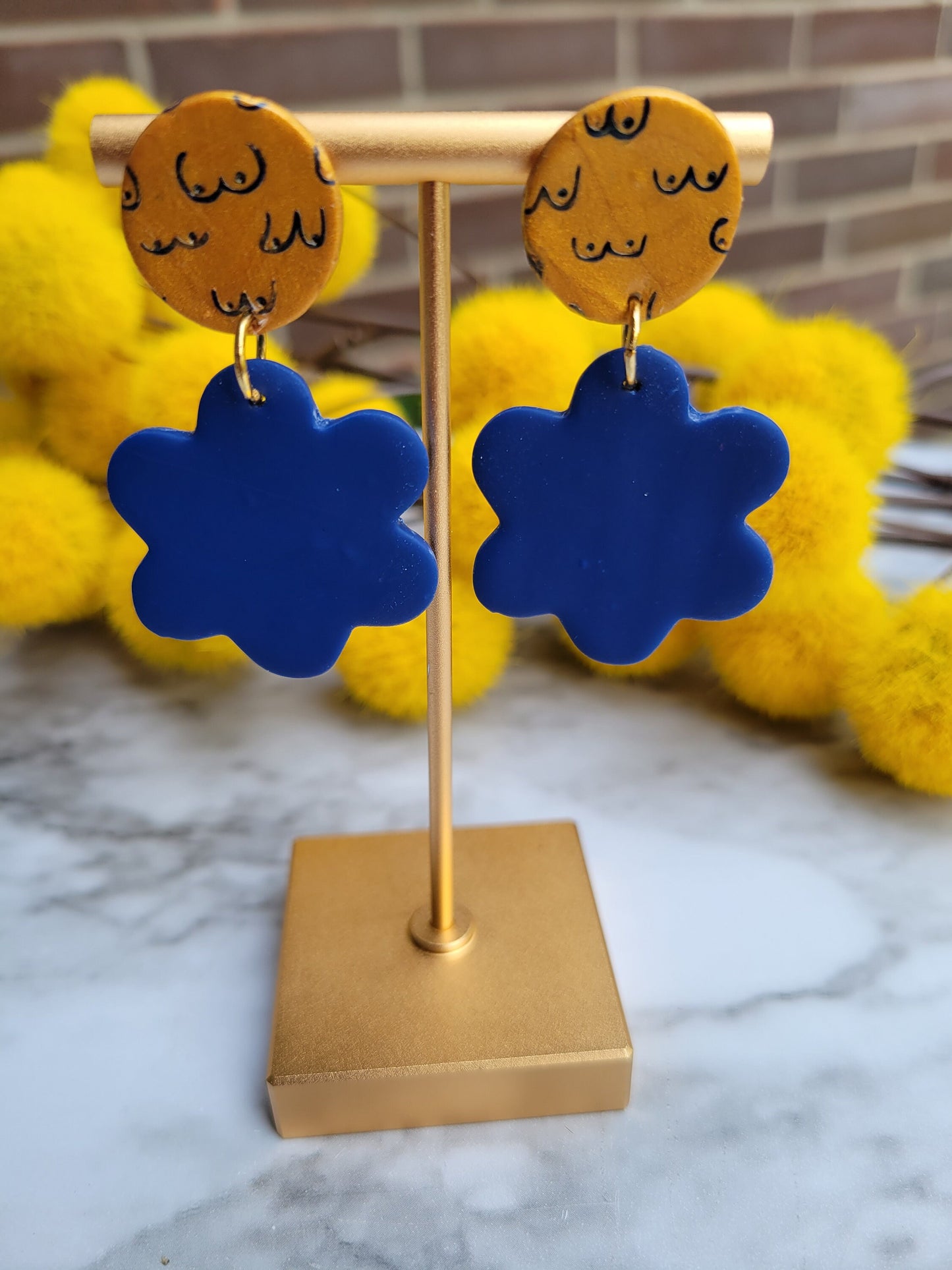 Body Positive (Breasts) Floral Earrings | Dangle