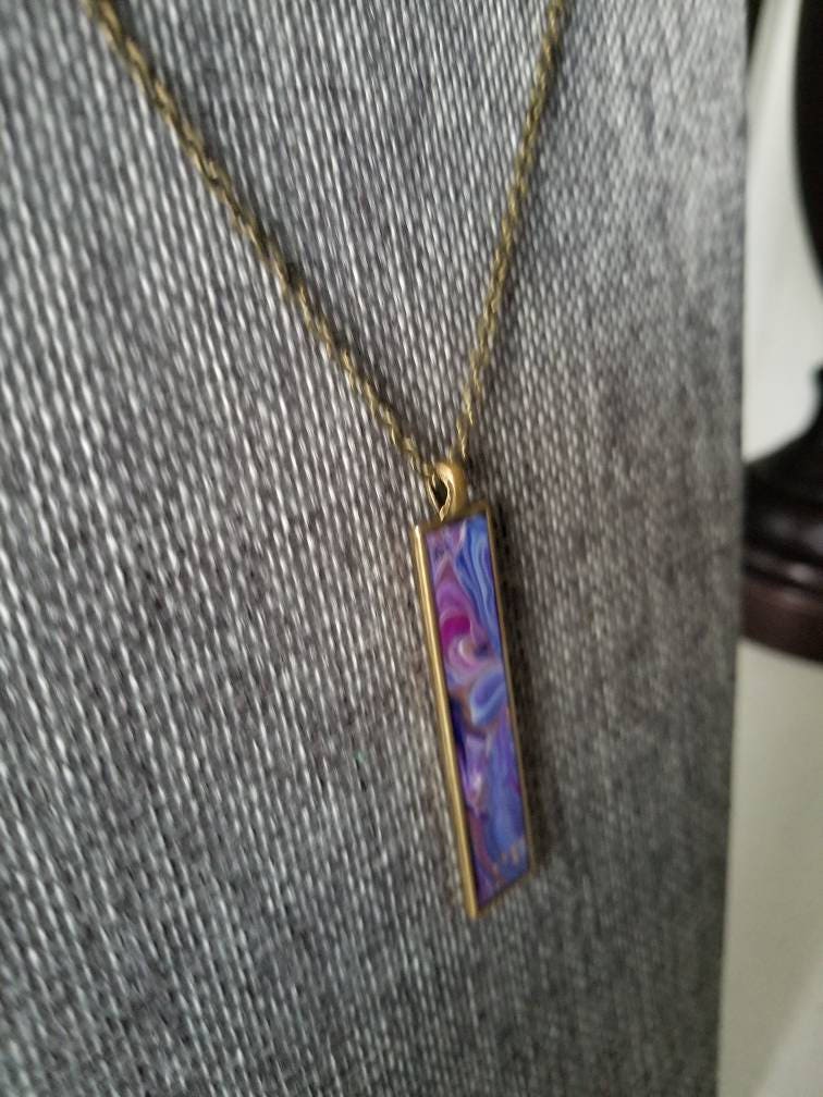 Waves of Beauty | Original Fluid Art Pendant Necklace