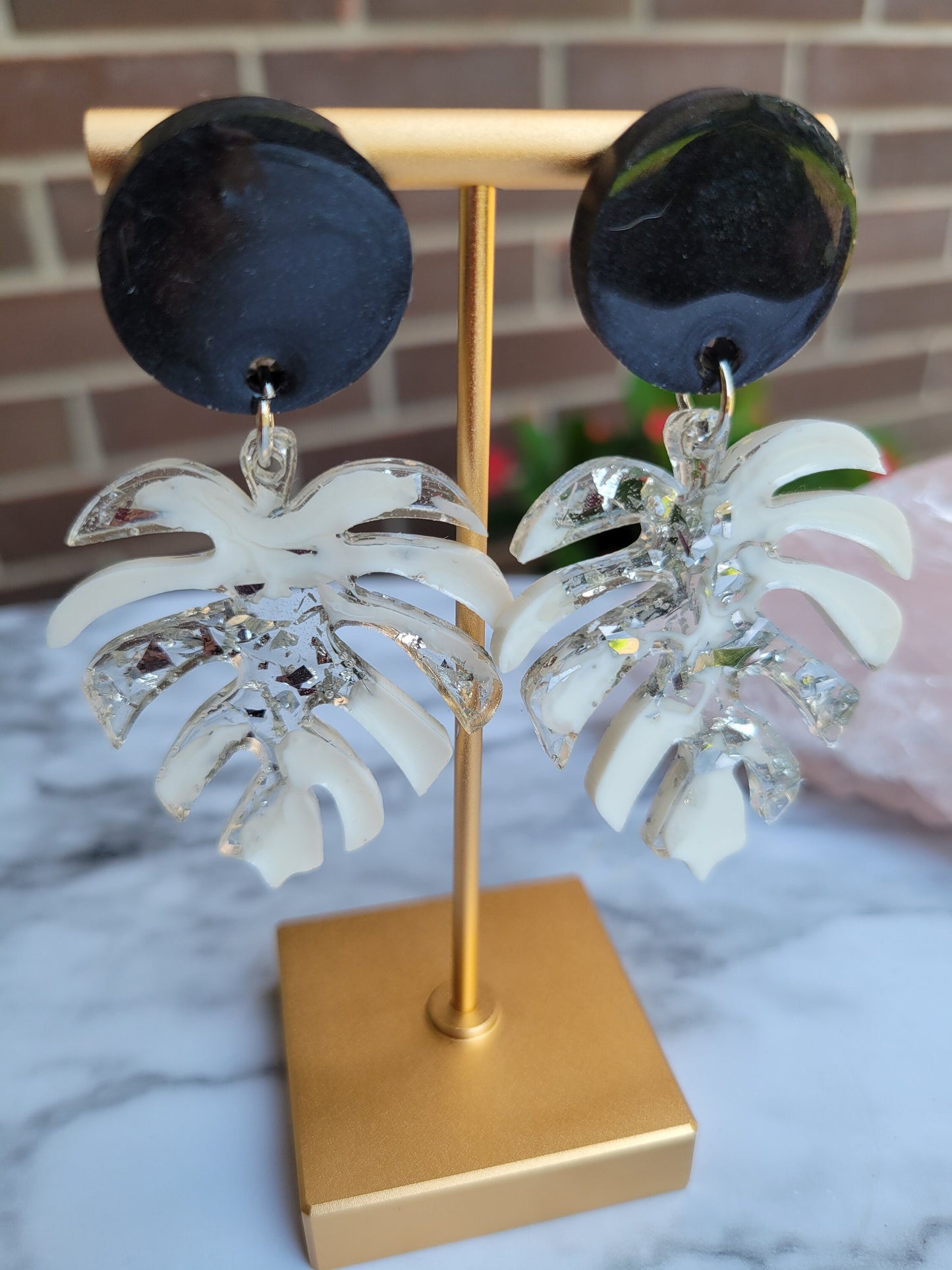 Monstera Mood | Glam Dangle Earrings