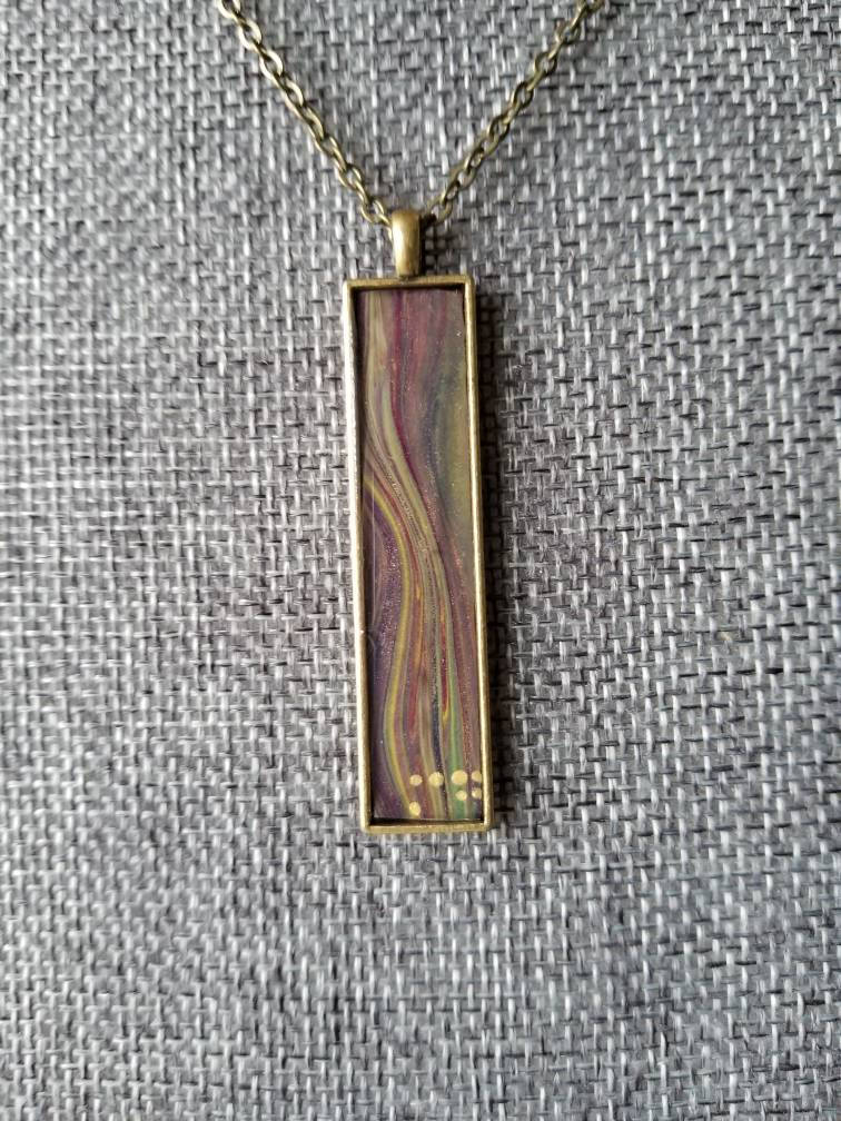 Chic Lady | Original Fluid Art Pendant Necklace