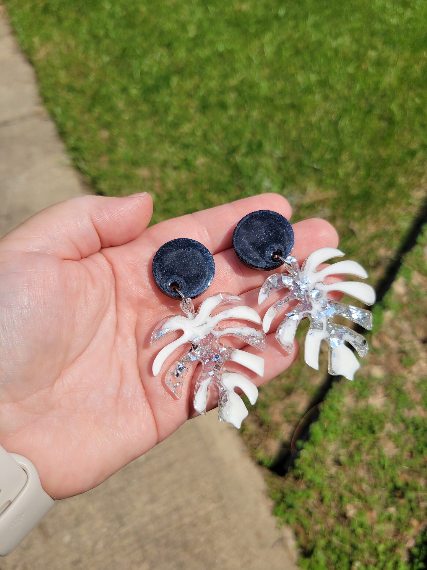 Monstera Mood | Glam Dangle Earrings