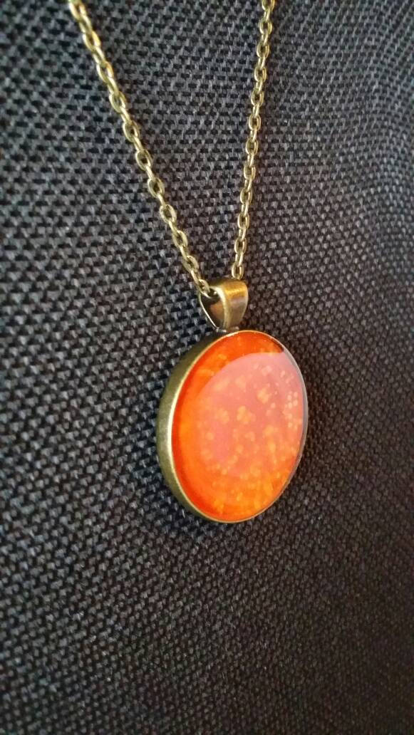 Sunburst | Original Fluid Art Pendant Necklace