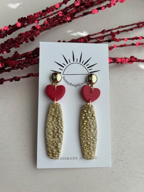 Gilded Love Earrings | Dangles