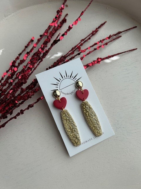 Gilded Love Earrings | Dangles